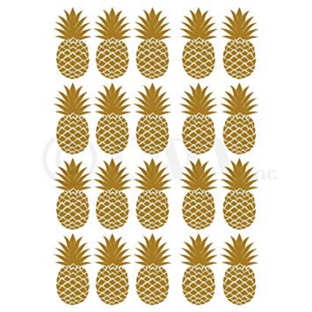 *2* packs -Wall Pops Gold Foil Pineapple Decals
